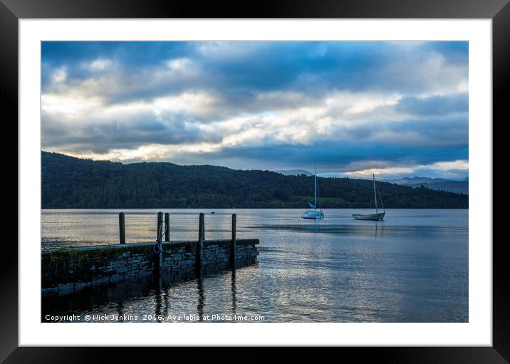 Evening on Lake Windermere Framed Mounted Print by Nick Jenkins