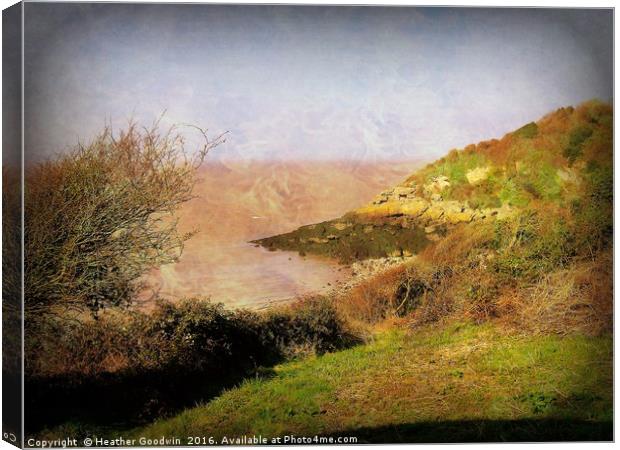 Cleveland Cliff Top . Canvas Print by Heather Goodwin