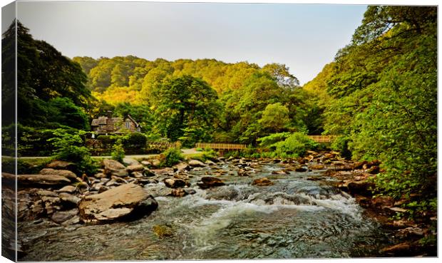 The Bridges at Watersmeet Canvas Print by graham young