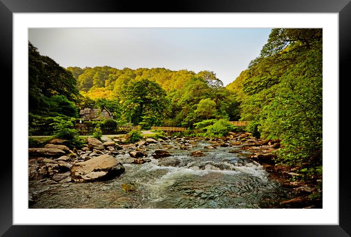 The Bridges at Watersmeet Framed Mounted Print by graham young