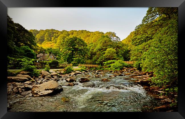 The Bridges at Watersmeet Framed Print by graham young