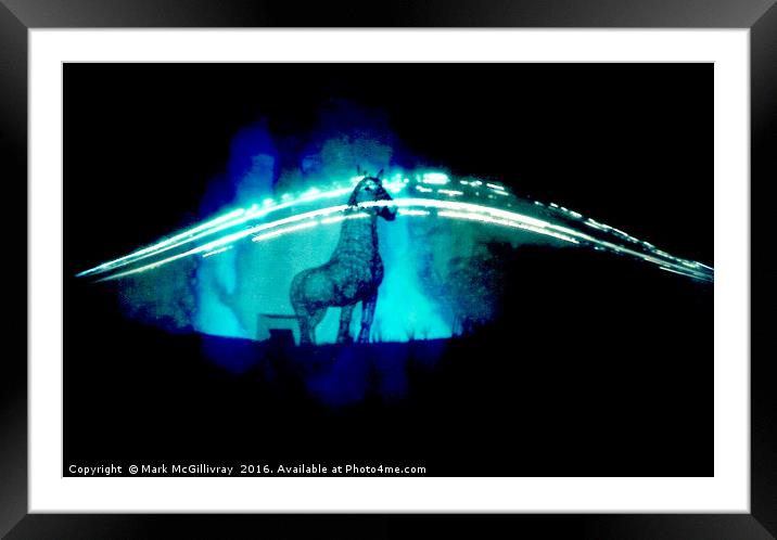 Heavy Horse Solargraph 2 Framed Mounted Print by Mark McGillivray