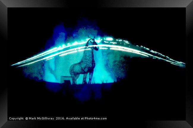 Heavy Horse Solargraph 2 Framed Print by Mark McGillivray