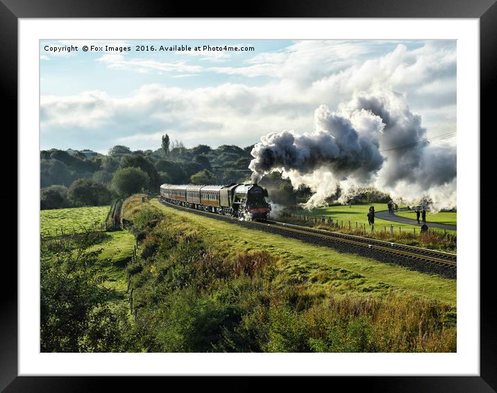 The flying scotsman Framed Mounted Print by Derrick Fox Lomax