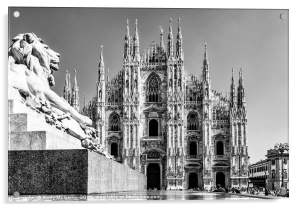 Milan Cathedral Acrylic by Andy McGarry
