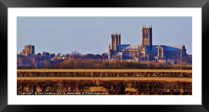 Lincoln Skyline Framed Mounted Print by Ben Keating