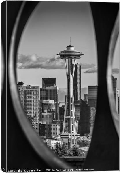 Seattle Skyline Canvas Print by Jamie Pham