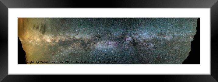 Milky Way between mountains Framed Mounted Print by Ragnar Lothbrok