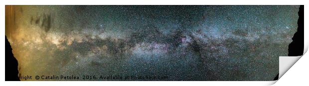 Milky Way between mountains Print by Ragnar Lothbrok