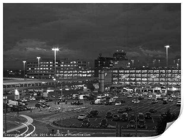 Terminal 1 (T1), Manchester Airport Print by Rob Cole