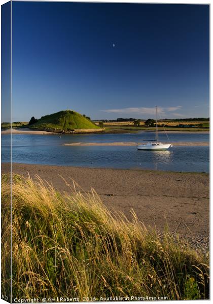 Alnmouth Harbour Canvas Print by Gwil Roberts