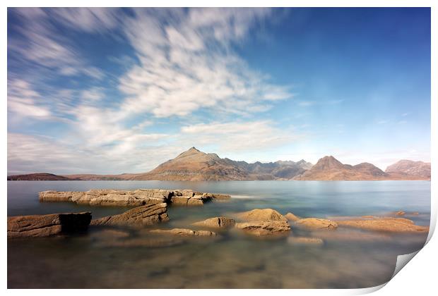 Cuillin Mountain Range Print by Grant Glendinning