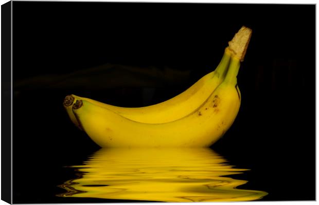 Ripe Yellow Bananas Canvas Print by David French