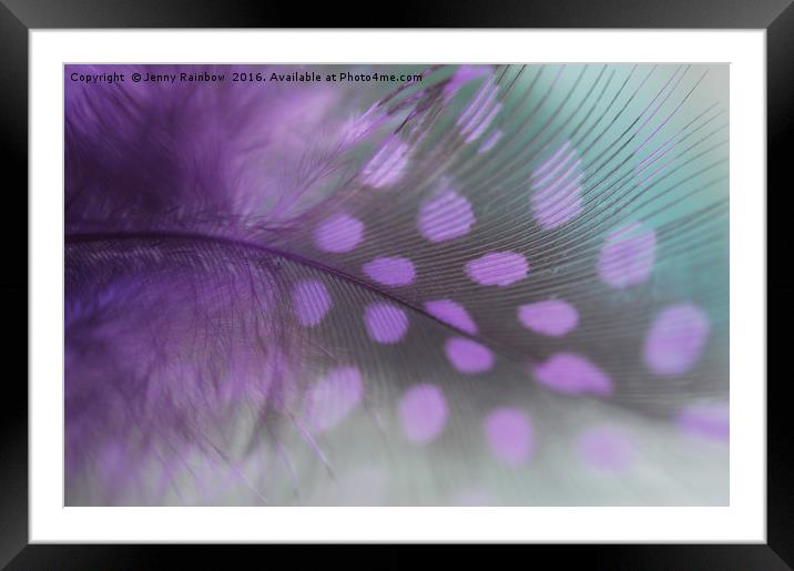 Purple Dream Framed Mounted Print by Jenny Rainbow