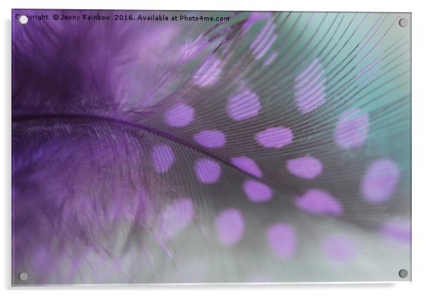 Purple Dream Acrylic by Jenny Rainbow