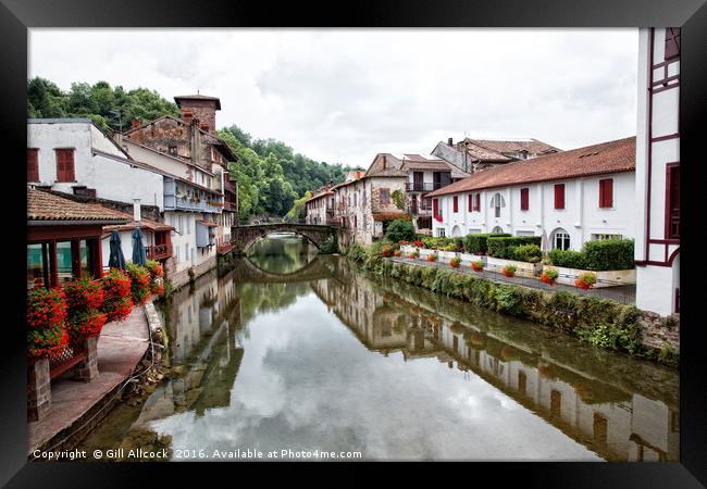 Saint Jean Pied de Port Framed Print by Gill Allcock