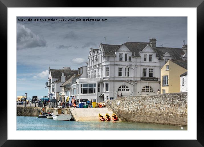 The Ship & Castle Hotel Framed Mounted Print by Mary Fletcher