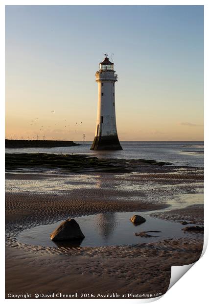 Perch Rock Lighthouse   Print by David Chennell