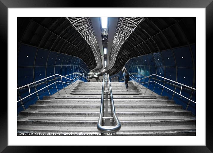 Underground Stair Framed Mounted Print by Svetlana Sewell