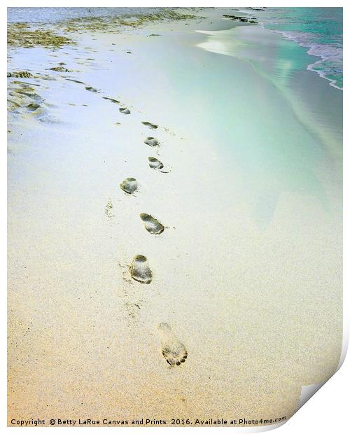 Sand Between My Toes Print by Betty LaRue