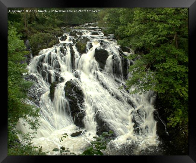 Swallow Falls Framed Print by Andy Smith