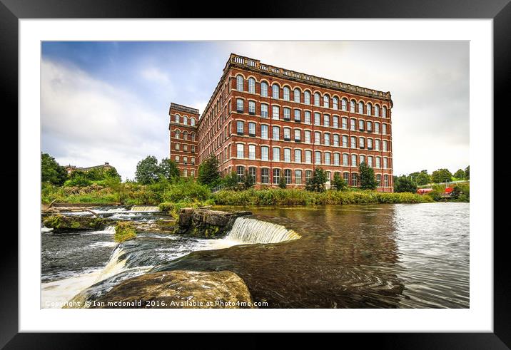 Clarks Anchor Mill Framed Mounted Print by Ian mcdonald