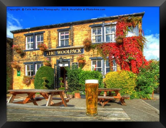 Cheers From The Woolpack Emmerdale. Framed Print by Colin Williams Photography