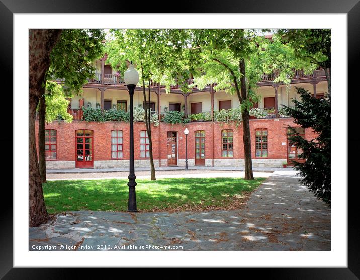 Viejo Coso square Framed Mounted Print by Igor Krylov