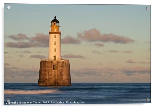 Golden light at Rattray Head Acrylic by Stephen Taylor