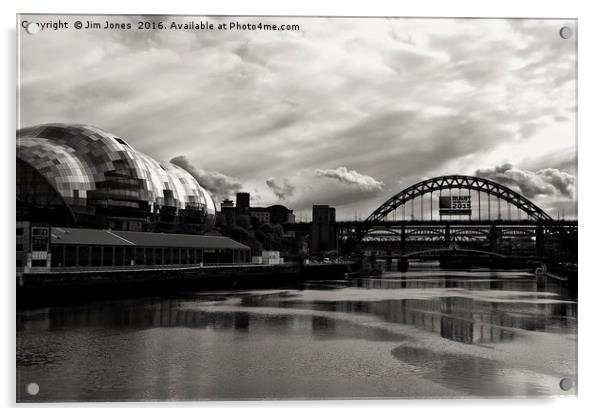 Tyne Bridge and the Sage Acrylic by Jim Jones