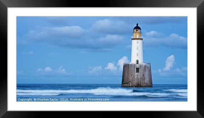Rattray Head Panorama Framed Mounted Print by Stephen Taylor
