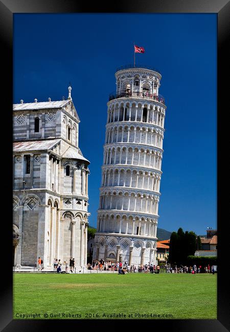 Leaning Tower of Pisa Framed Print by Gwil Roberts