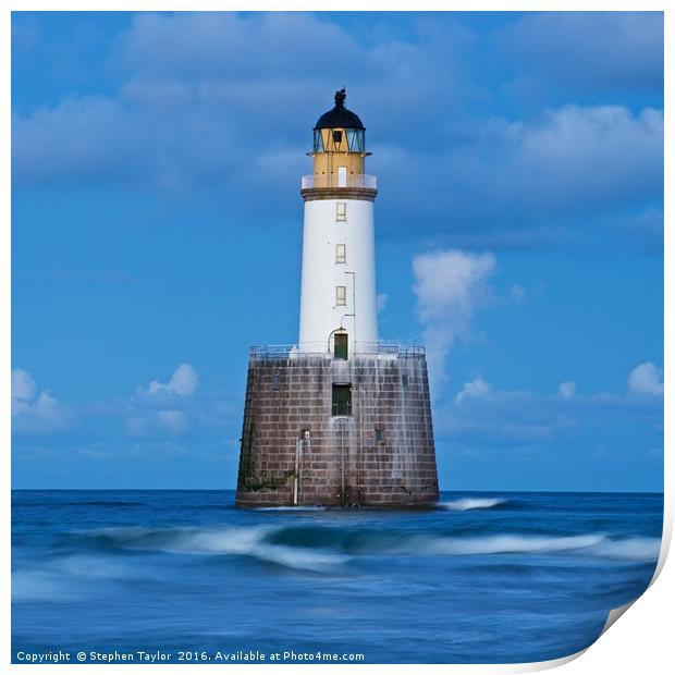 Rattray Head Lighthouse Print by Stephen Taylor