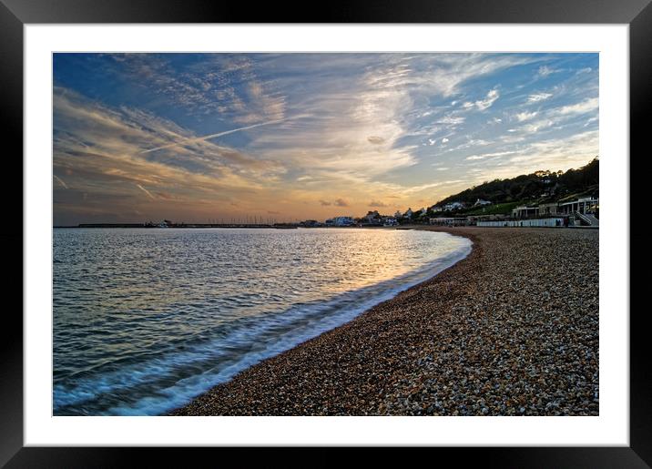 Lyme Regis Sunset                       Framed Mounted Print by Darren Galpin