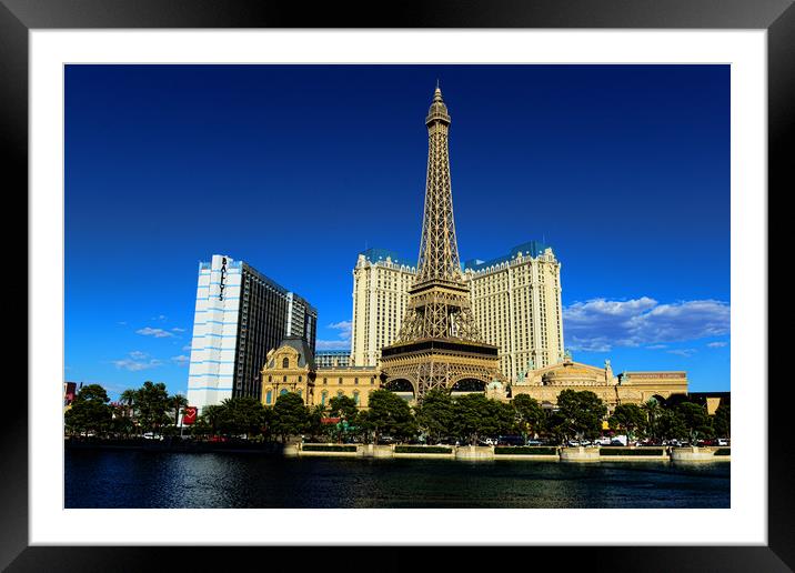 The Paris Hotel, Las Vegas Framed Mounted Print by Ann McGrath