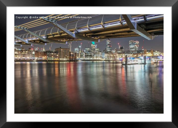water under the bridge Framed Mounted Print by mike cooper