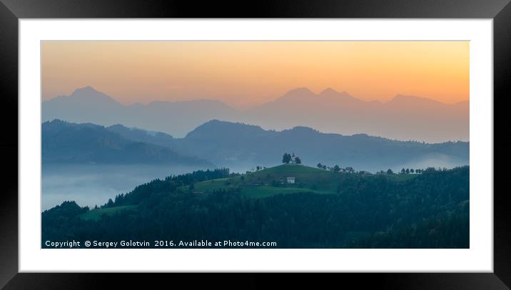 St. Thomas church morning view Framed Mounted Print by Sergey Golotvin