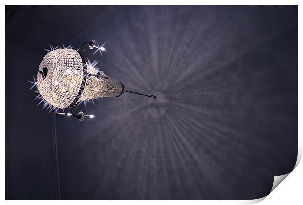 Chandelier, Torre abbey Print by K. Appleseed.