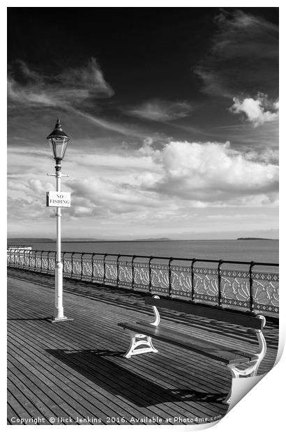 Penarth Pier Print by Nick Jenkins