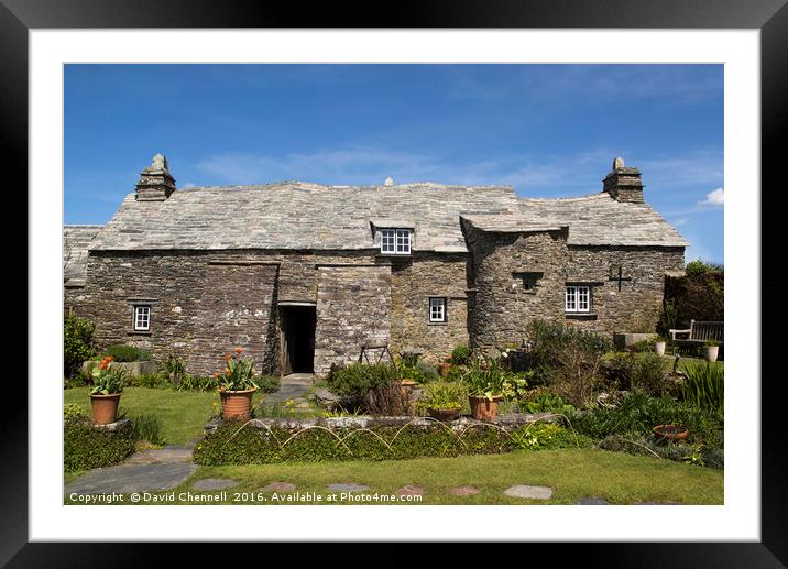 Tintagel Old Post office Framed Mounted Print by David Chennell