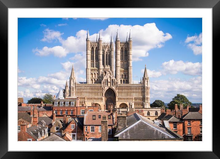 Unveiling the Magnificence of Lincoln Cathedral Framed Mounted Print by P D