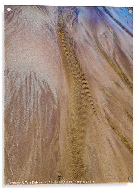Sand patterns Acrylic by Tom Dolezal