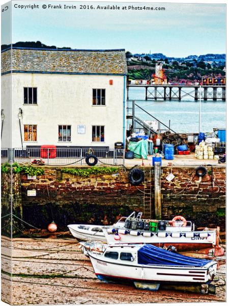 Small boats awaiting the tide. Canvas Print by Frank Irwin