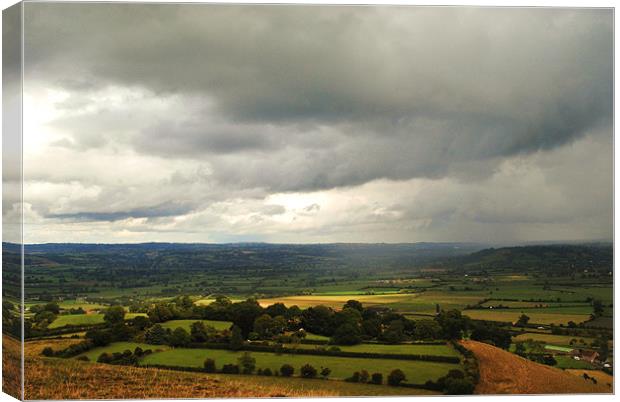 Somerset Countryside Canvas Print by Christine Lake
