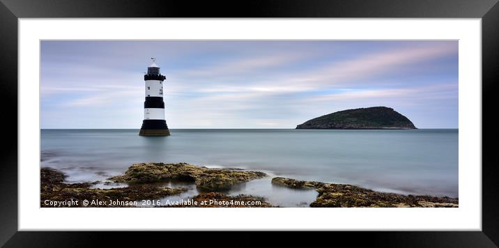 Penmon Point Framed Mounted Print by Alex Johnson