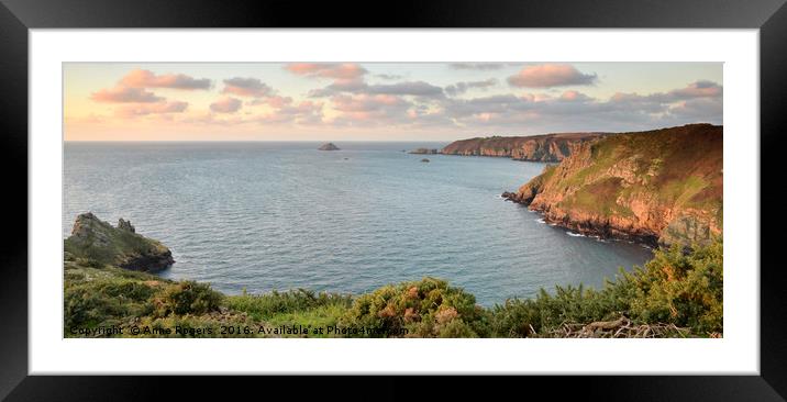 Dawn, Derrible Bay Framed Mounted Print by Anne Rogers LRPS