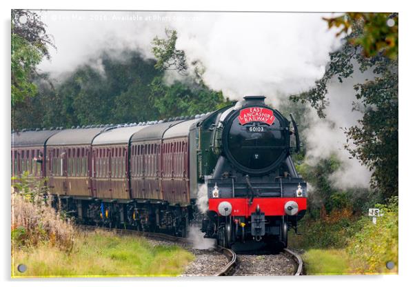 Flying Scotsman, East Lancashire 15/10/2016 Acrylic by The Tog