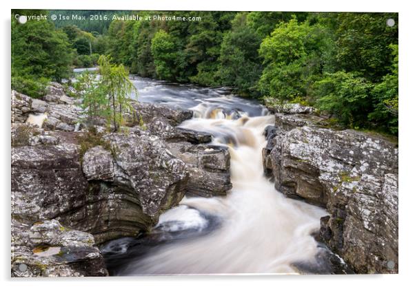 Invermoriston Falls, Scotland Acrylic by The Tog