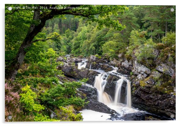 Rogie Falls, Scotland Acrylic by The Tog