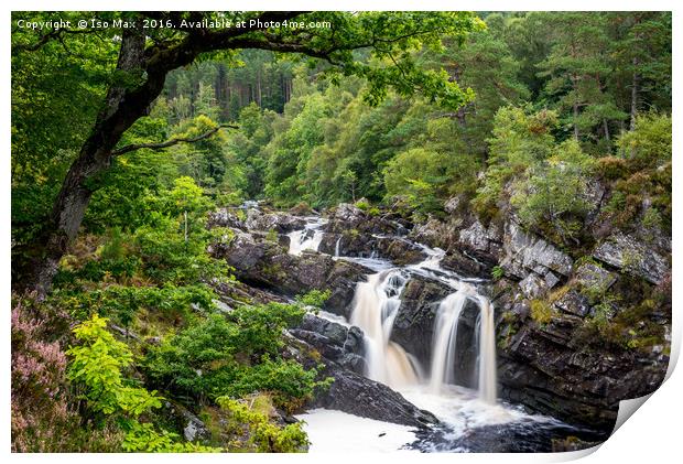 Rogie Falls, Scotland Print by The Tog